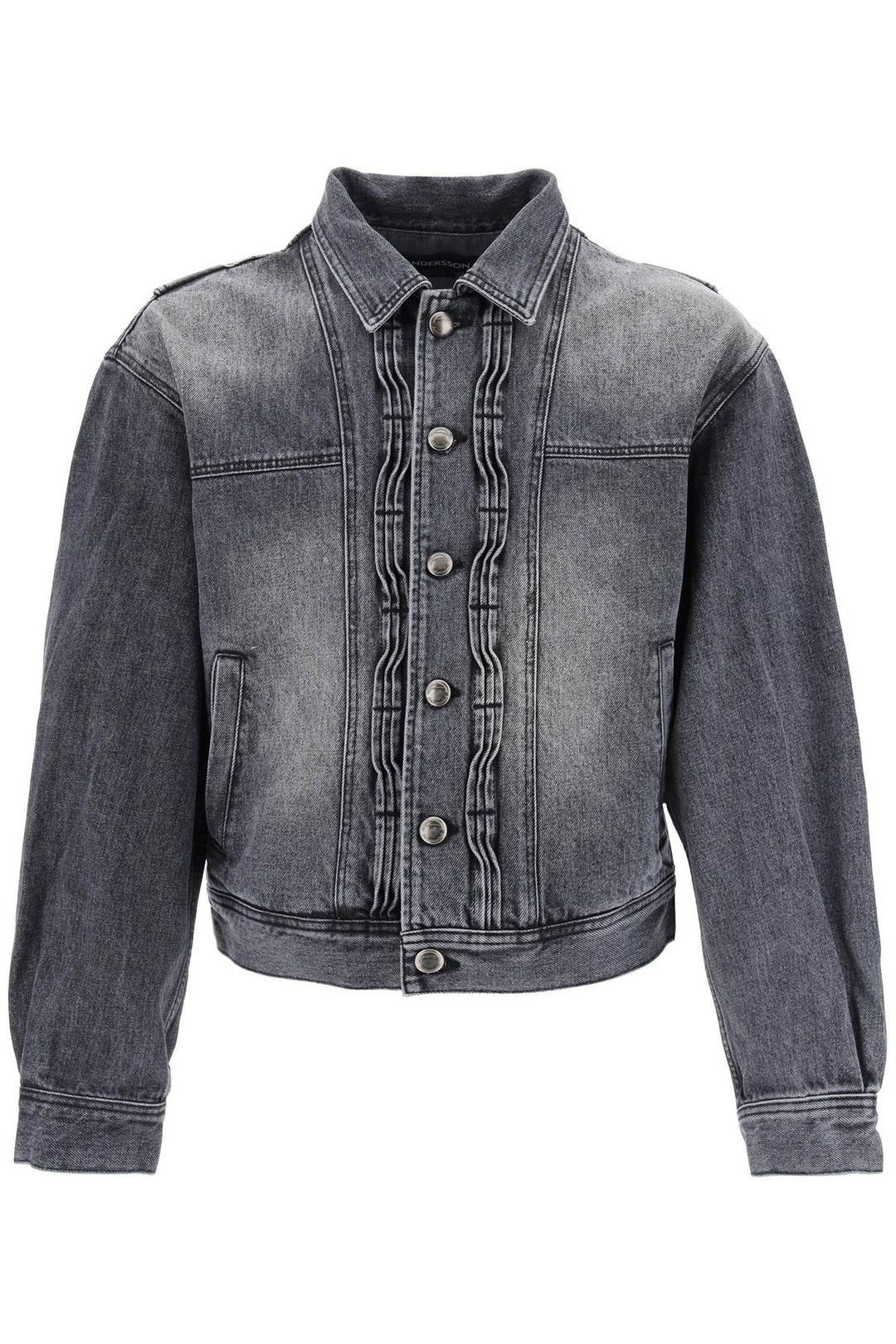 Denim Jacket With Wavy Details - Andersson Bell - Men