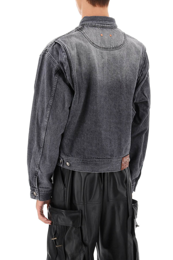 Denim Jacket With Wavy Details - Andersson Bell - Men