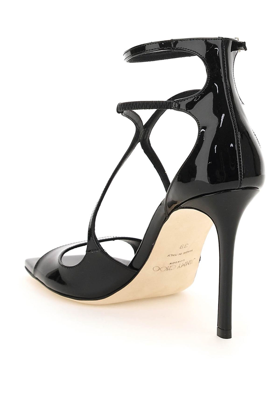 Patent Leather Azia 95 Sandals - Jimmy Choo - Women