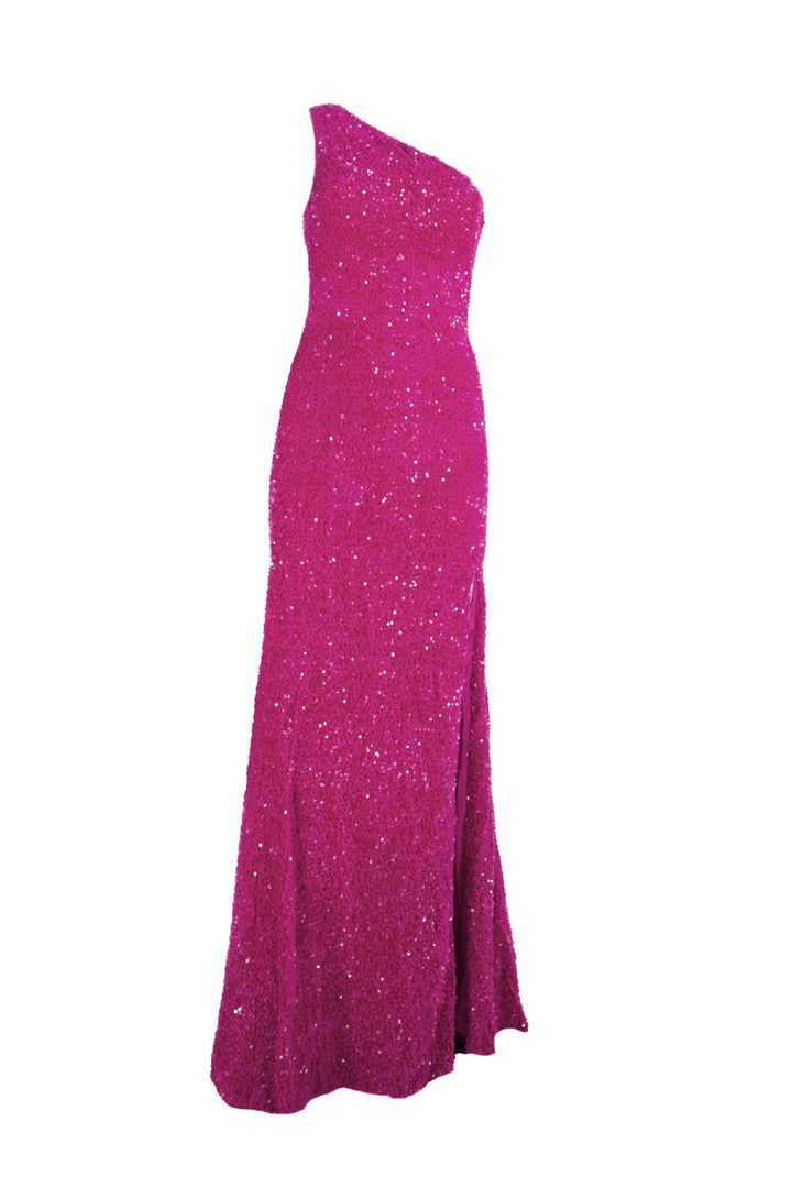 Elaysa Fuchsia Dress with Slit