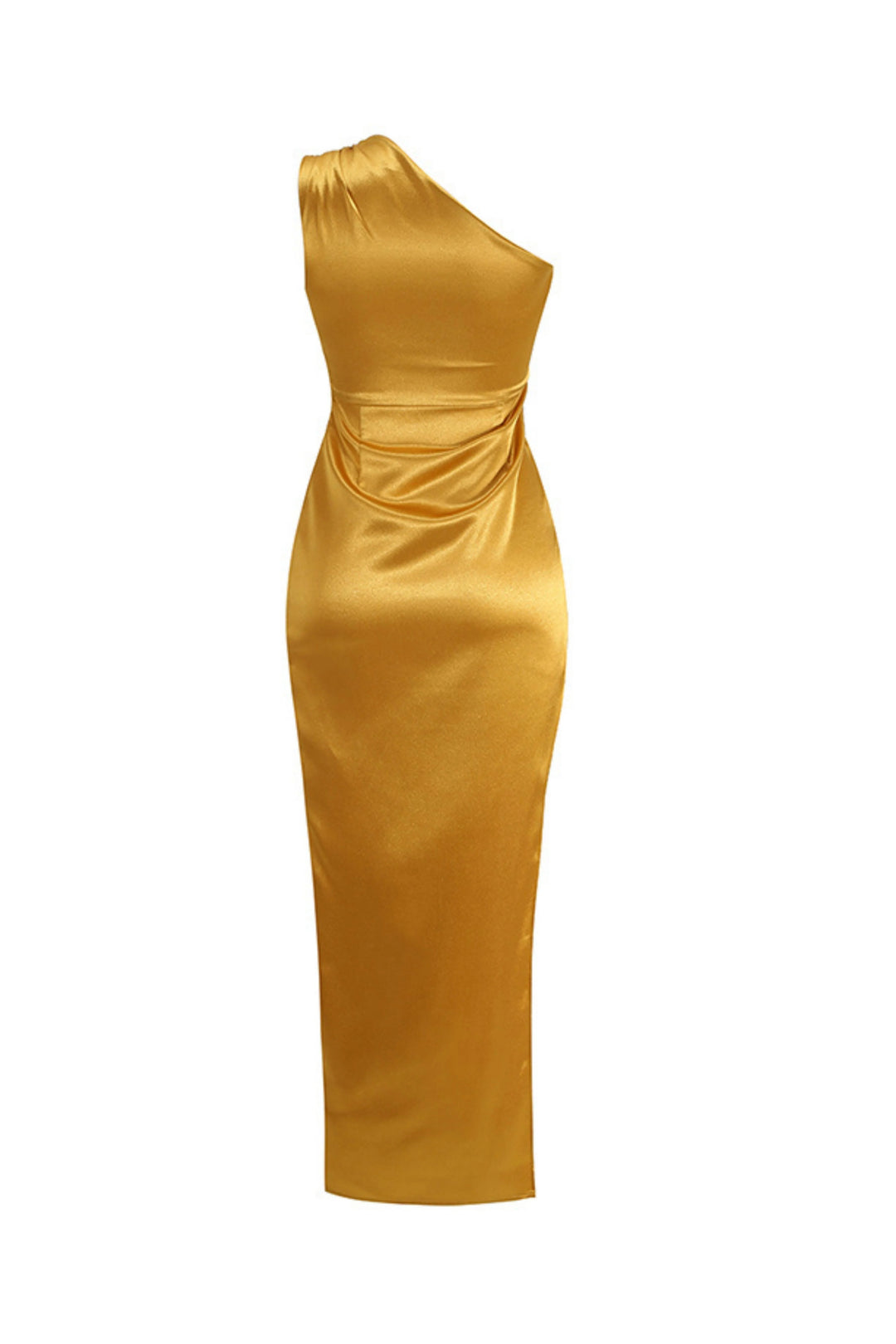 Globe Gold Dress with Slit