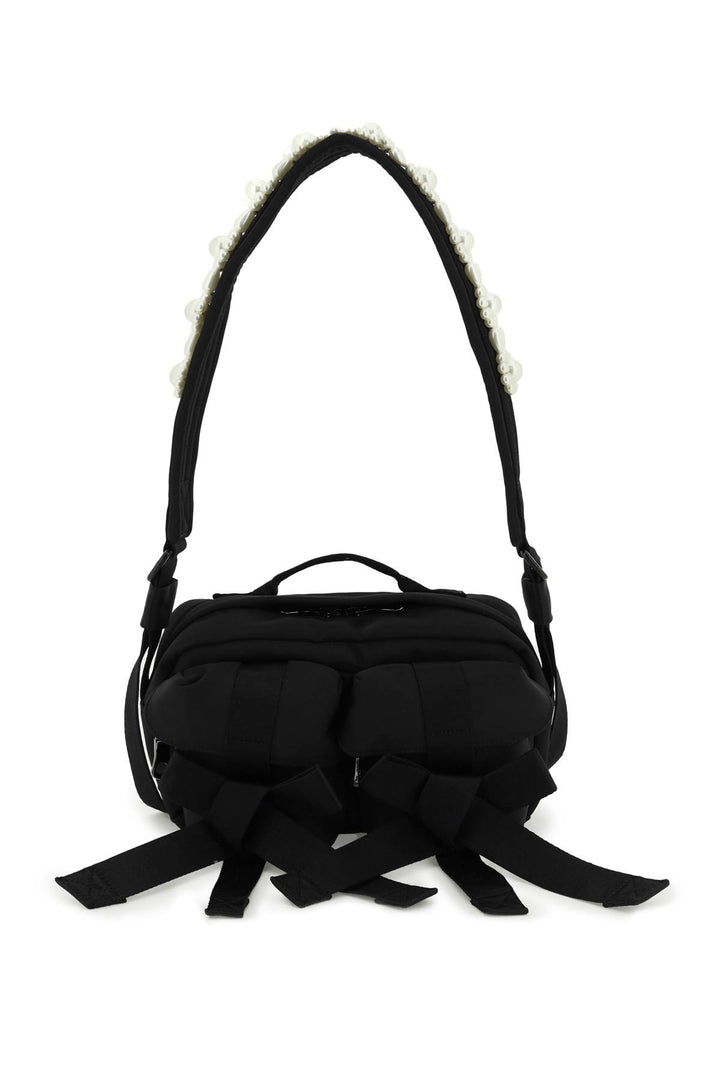 Nylon Crossbody Bag With Bows And Pearls - Simone Rocha - Women