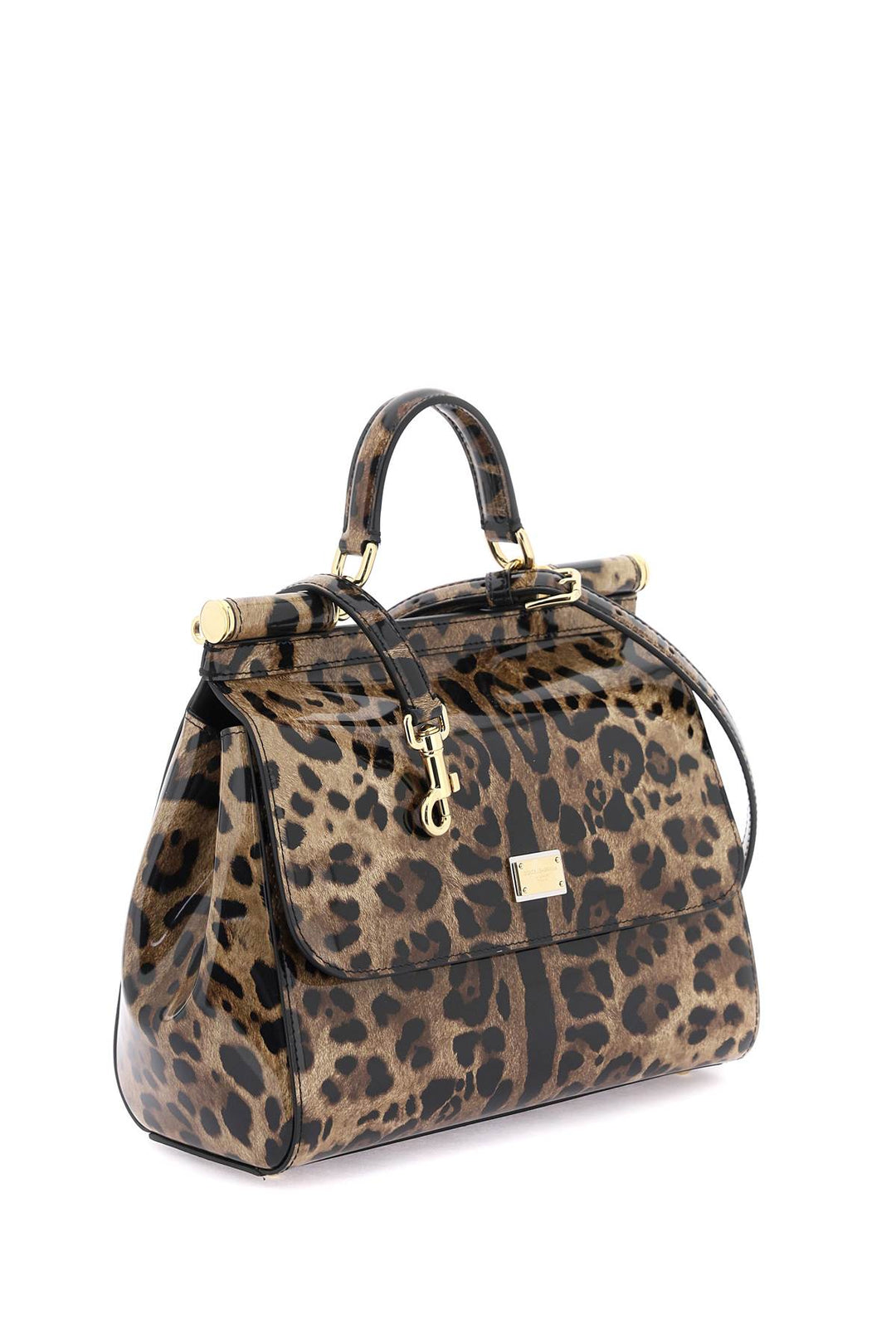 Leopard Leather Medium 'Sicily' Bag - Dolce & Gabbana - Women