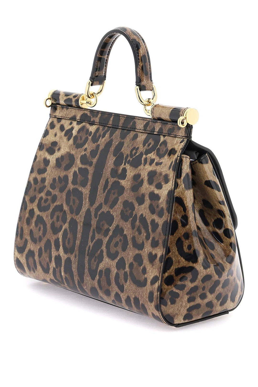 Leopard Leather Medium 'Sicily' Bag - Dolce & Gabbana - Women