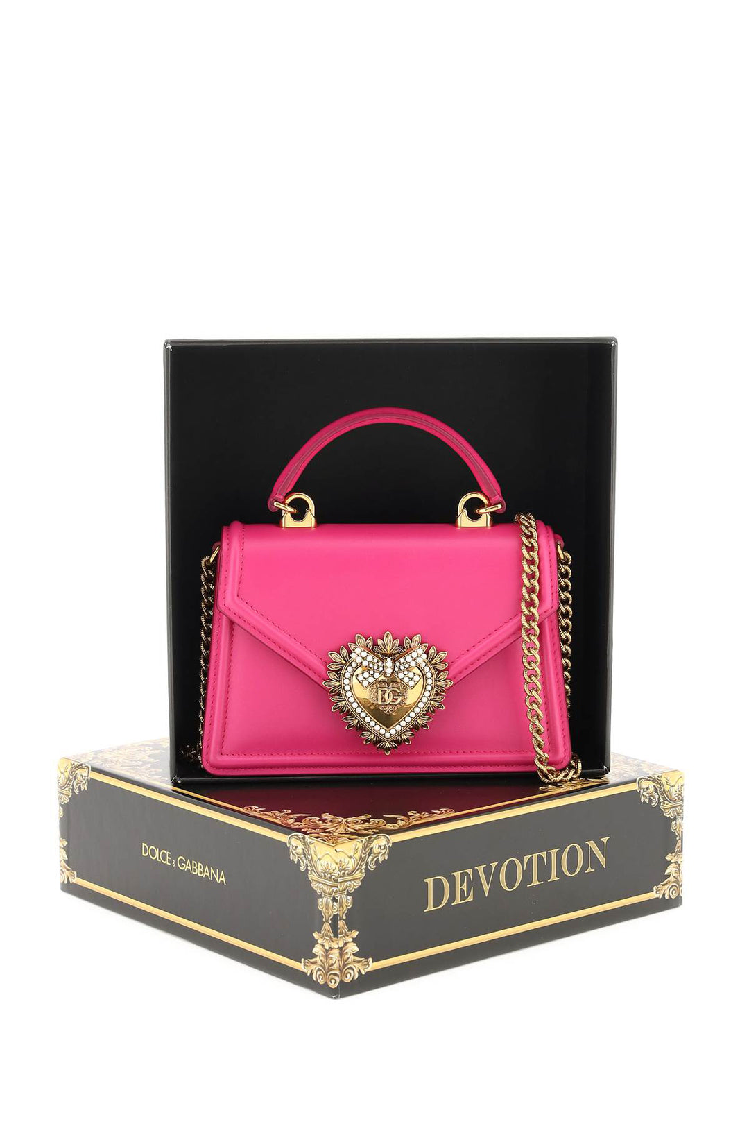 Leather Small 'Devotion' Bag - Dolce & Gabbana - Women