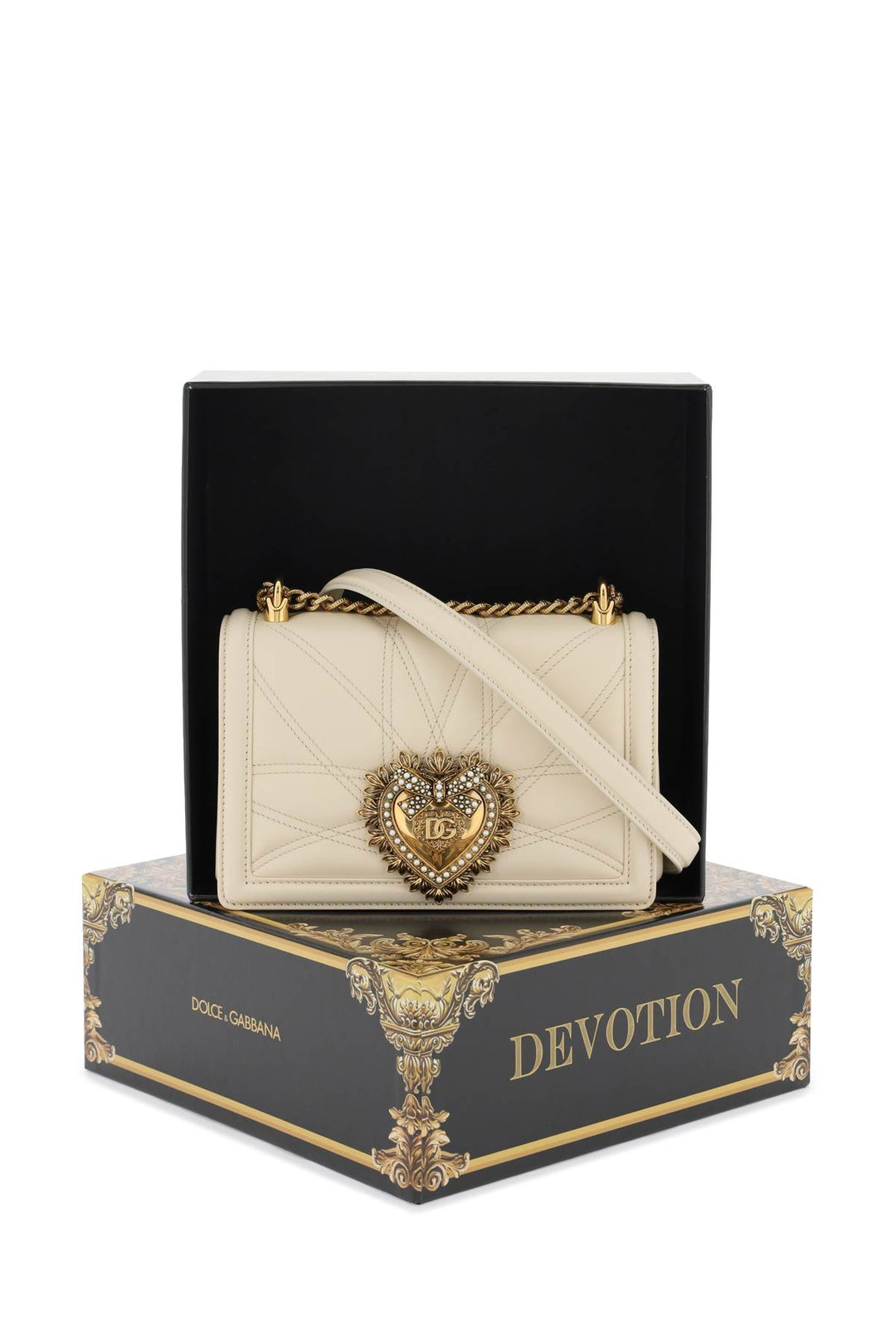 Medium Devotion Bag In Quilted Nappa Leather - Dolce & Gabbana - Women