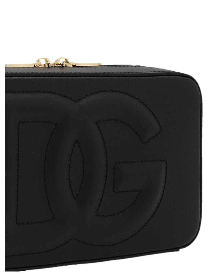 Dg Logo Bag Crossbody Bags Black