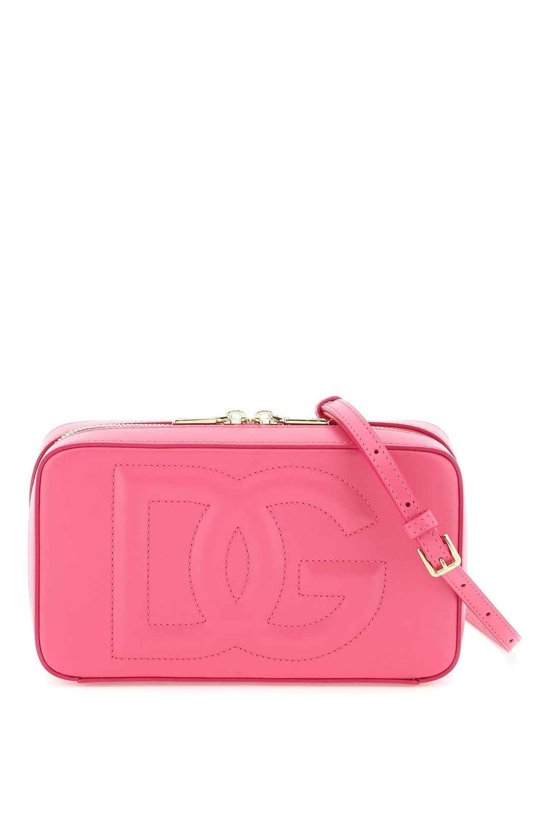 Leather Camera Bag With Logo - Dolce & Gabbana - Women