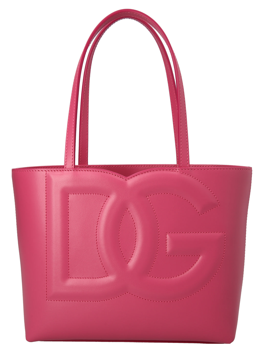 Small Logo Shopping Bag Tote Bag Fuchsia