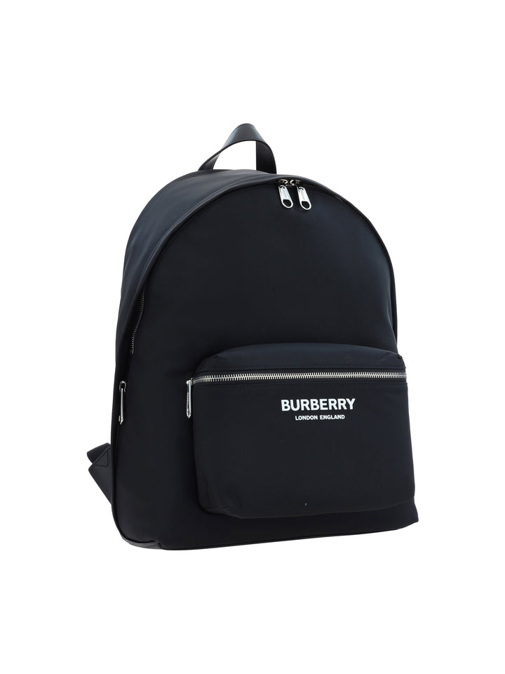 Econyl backpack with frontal logo print