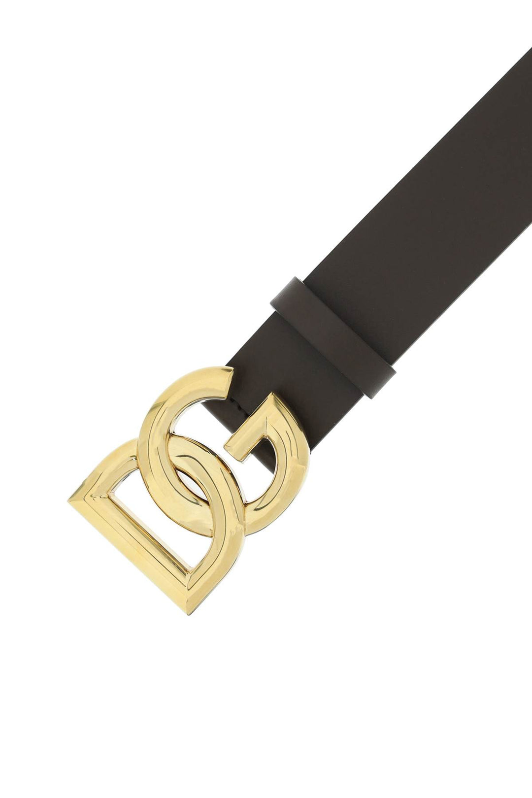 Lux Leather Belt With Dg Buckle - Dolce & Gabbana - Men