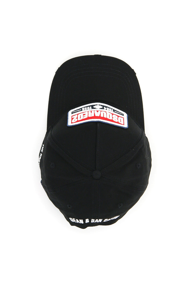 Baseball Cap With Embroidered Patch - Dsquared2 - Men