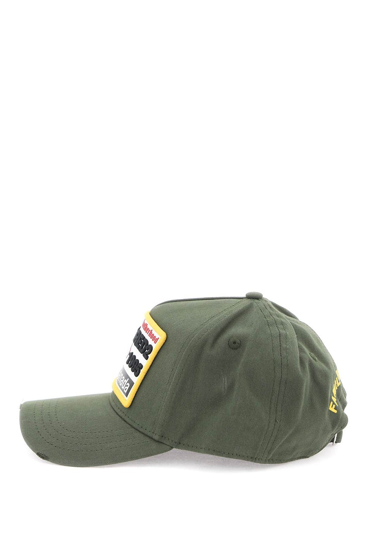 Baseball Cap With Logoed Patch - Dsquared2 - Men