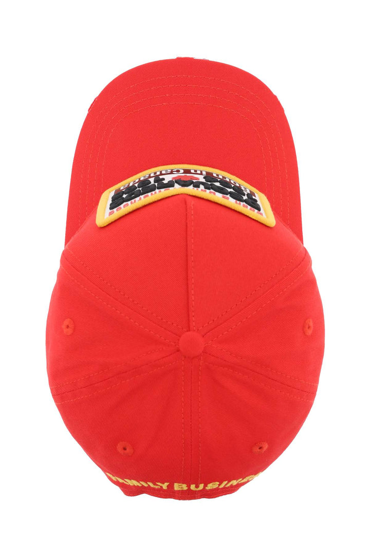 Baseball Cap With Logoed Patch - Dsquared2 - Men