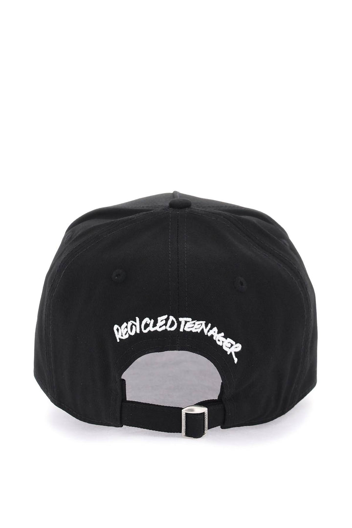 Baseball Cap With Logo Lettering - Dsquared2 - Men