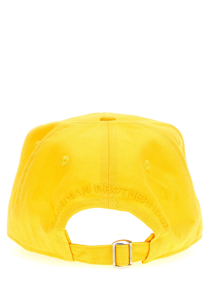 Logo Embroidery Cap Hats Yellow