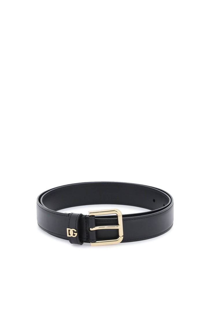 Dg Logo Leather Belt - Dolce & Gabbana - Women