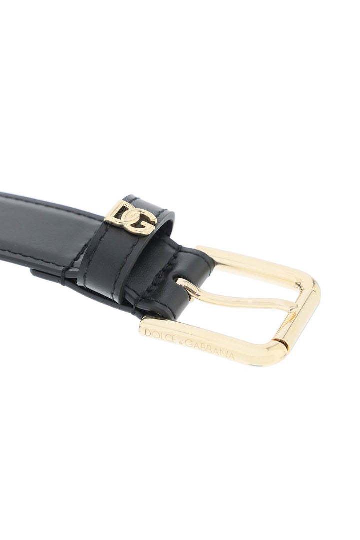 Dg Logo Leather Belt - Dolce & Gabbana - Women