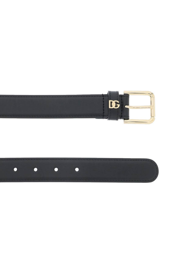 Dg Logo Leather Belt - Dolce & Gabbana - Women