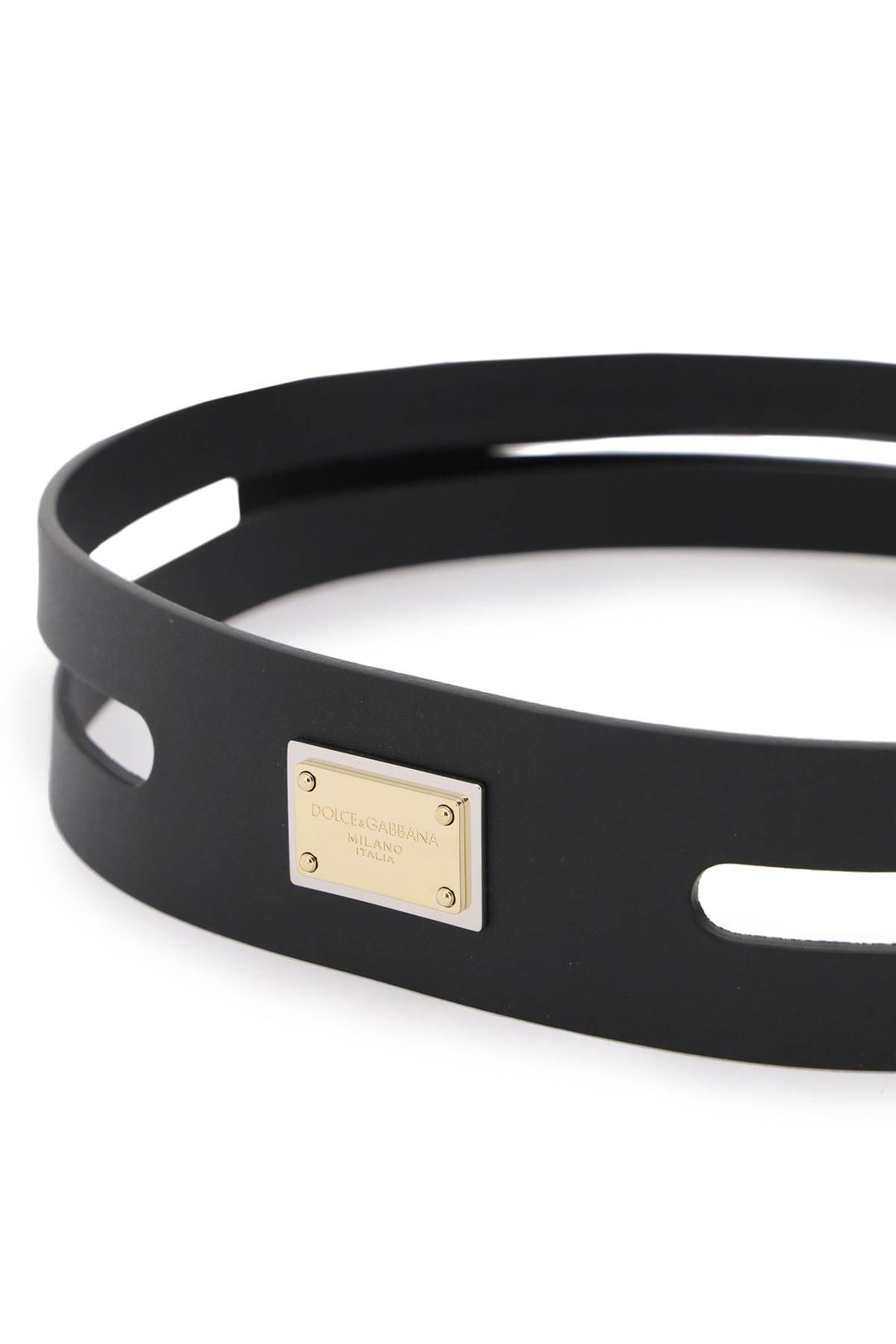 Belt With Logo Tag - Dolce & Gabbana - Women