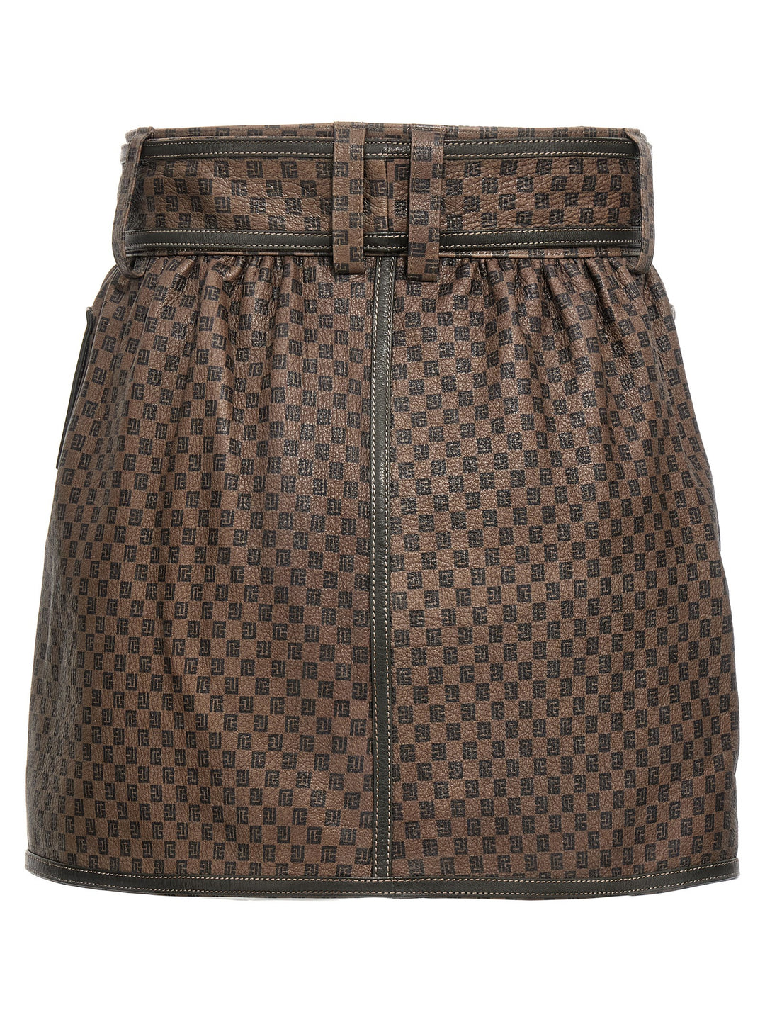 Monogram Miniskirt Skirts Brown