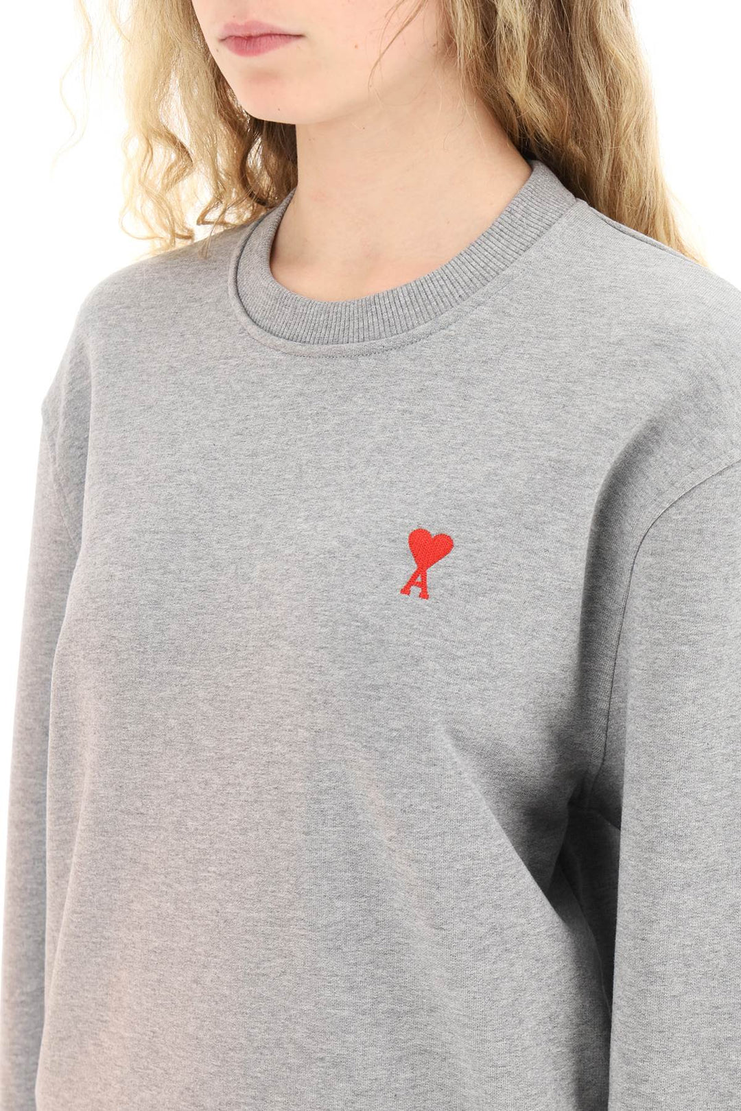 Ami De Coeur Embroidered Sweatshirt - Ami Paris - Men