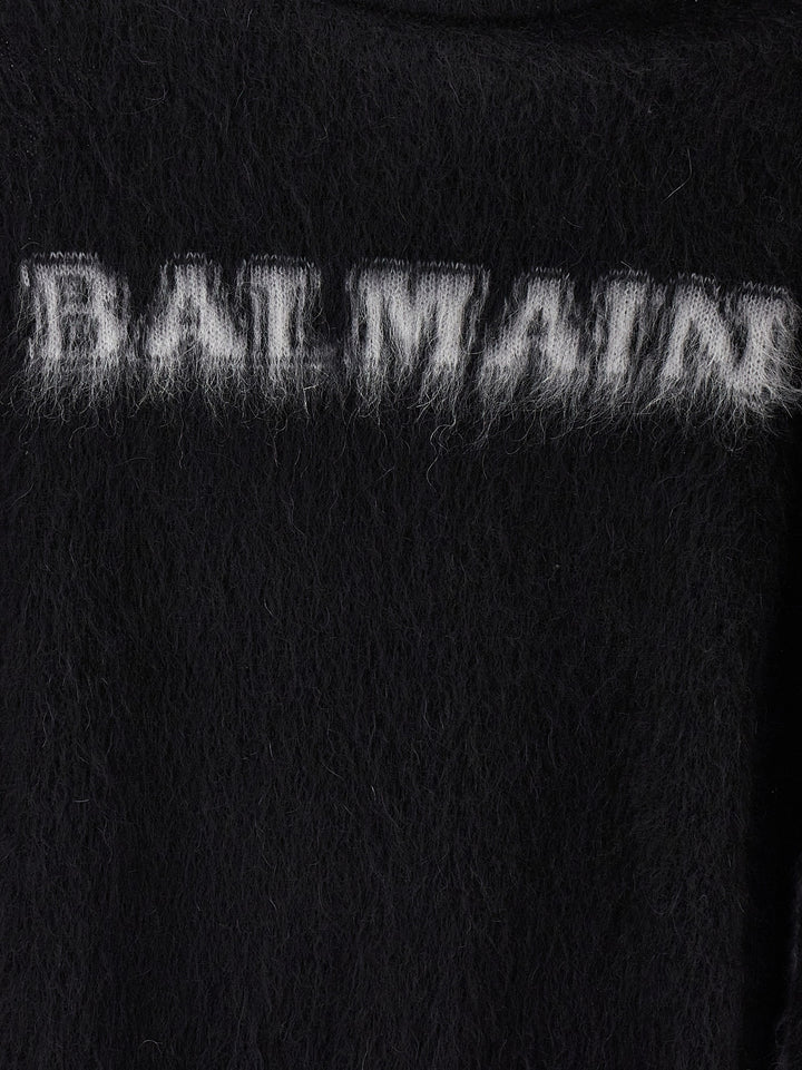 Balmain Retrò Sweater, Cardigans White/Black