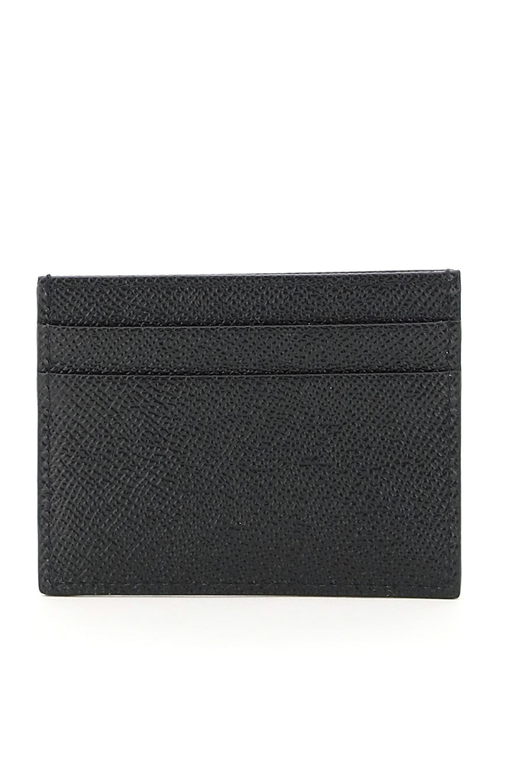 Leather Card Holder With Logo Plaque - Dolce & Gabbana - Women