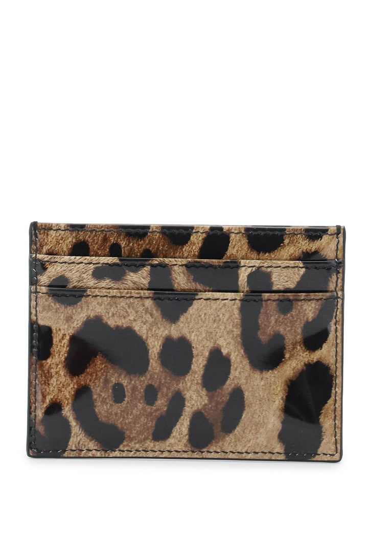 Leopard Print Leather Cardholder - Dolce & Gabbana - Women