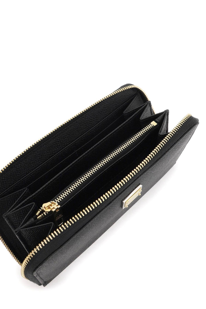 Leather Zip Around Wallet - Dolce & Gabbana - Women