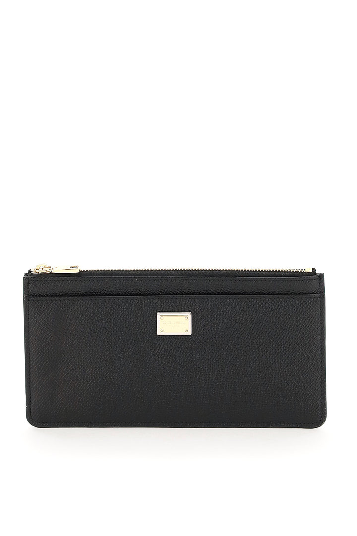 Cardholder Pouch In Dauphine Calfskin - Dolce & Gabbana - Women