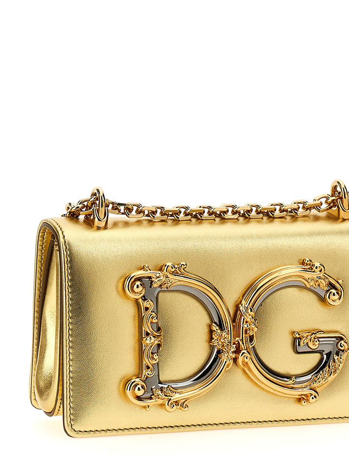 Dg Girls Crossbody Bags Gold