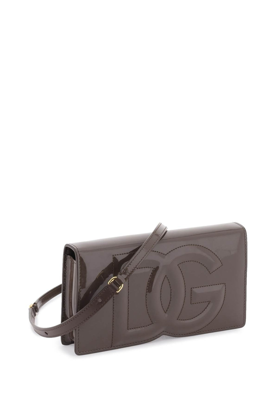 Mini 'Dg Logo' Bag In Patent Leather - Dolce & Gabbana - Women