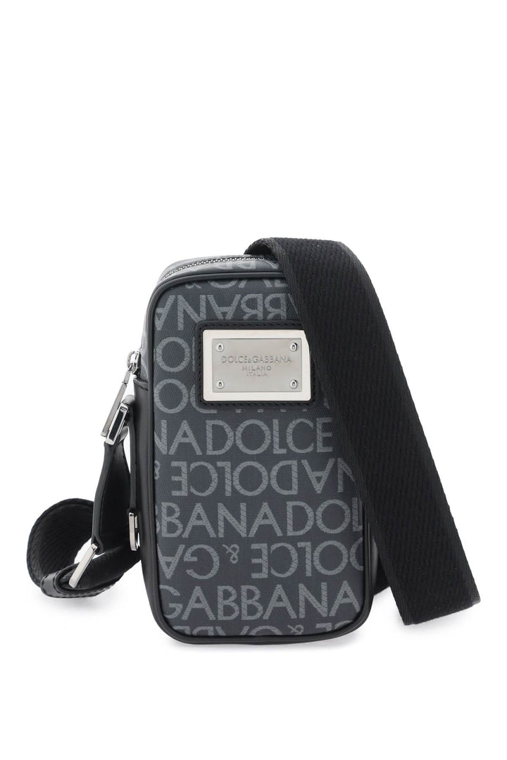 Small Crossbody In Coated Jacquard - Dolce & Gabbana - Men