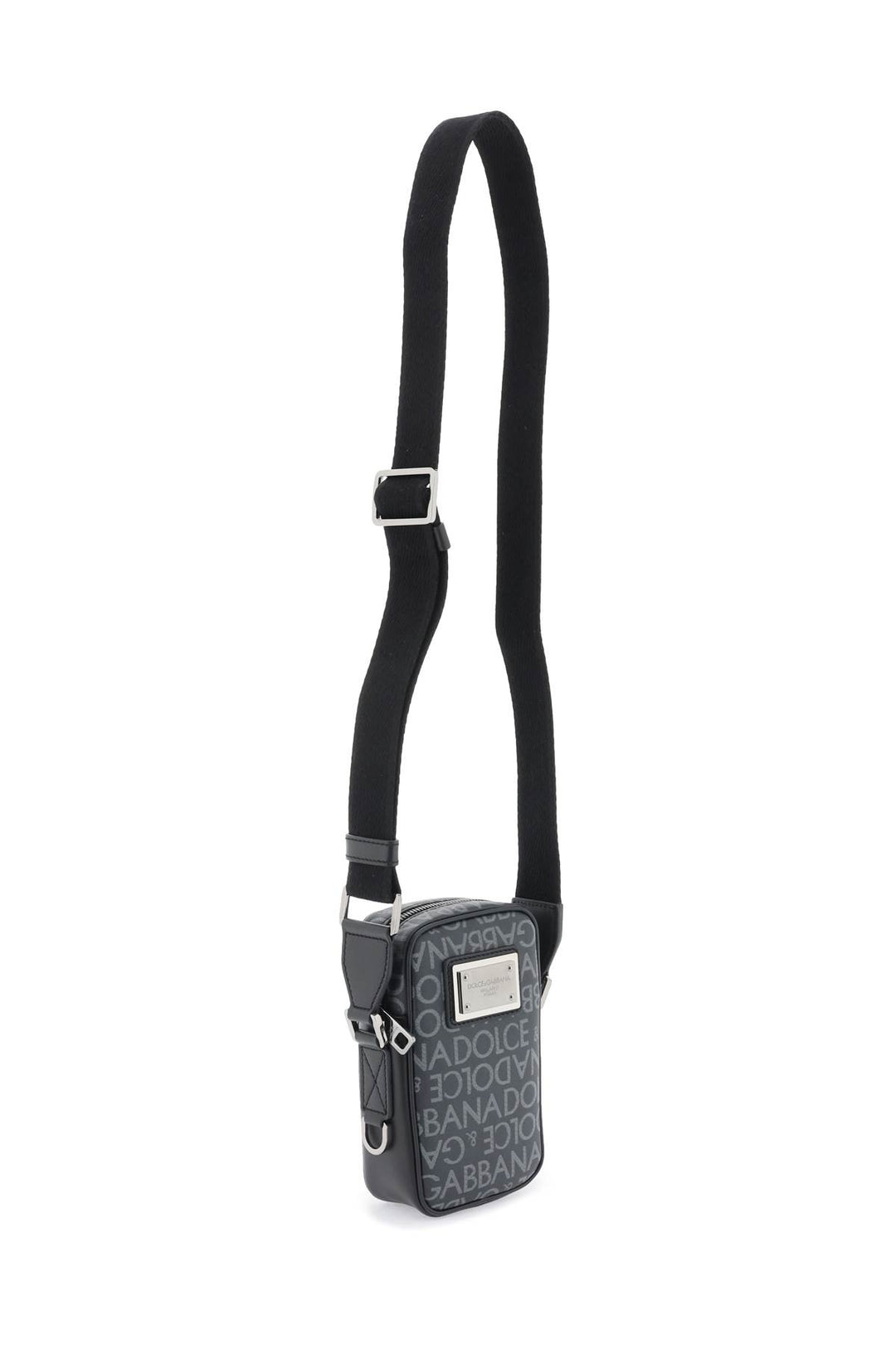 Small Crossbody In Coated Jacquard - Dolce & Gabbana - Men