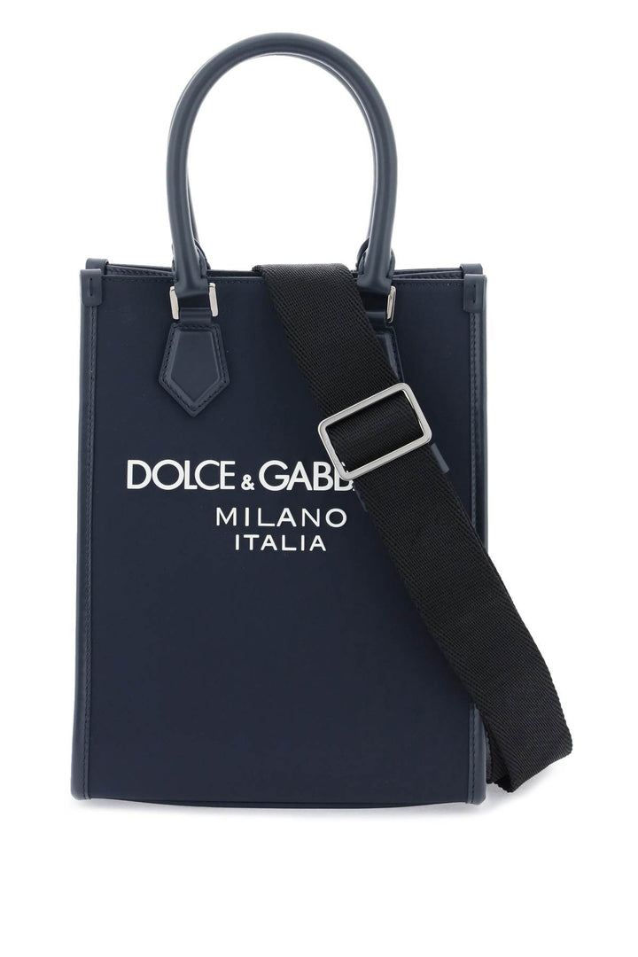 Small Nylon Tote Bag With Logo - Dolce & Gabbana - Men