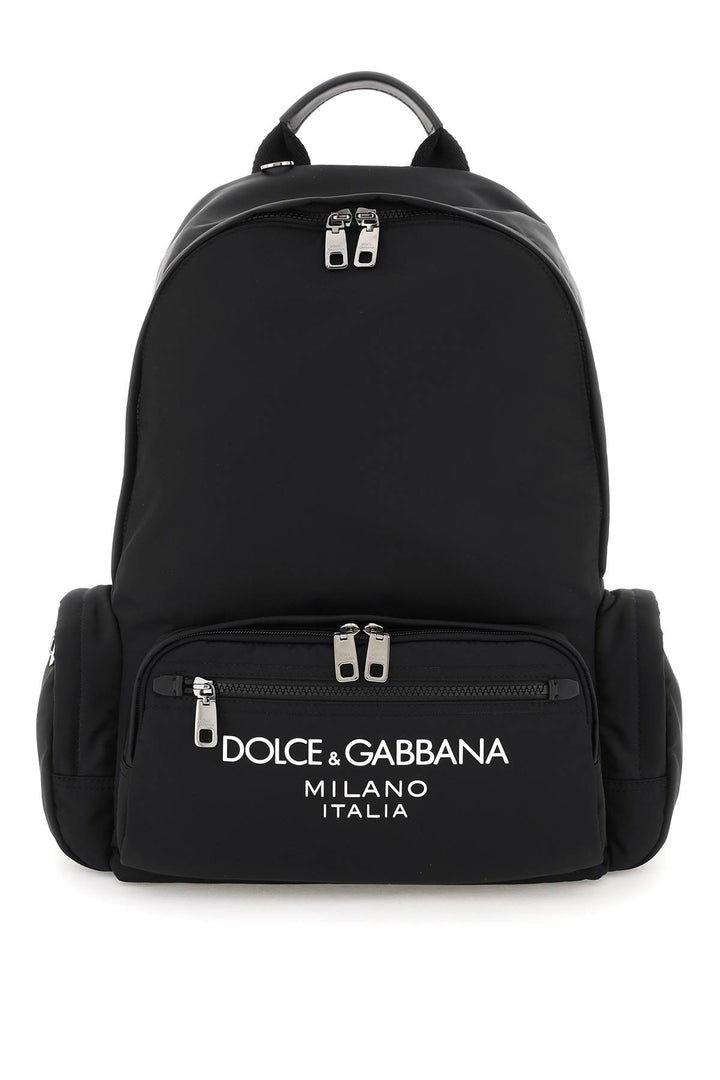 Nylon Backpack With Logo - Dolce & Gabbana - Men