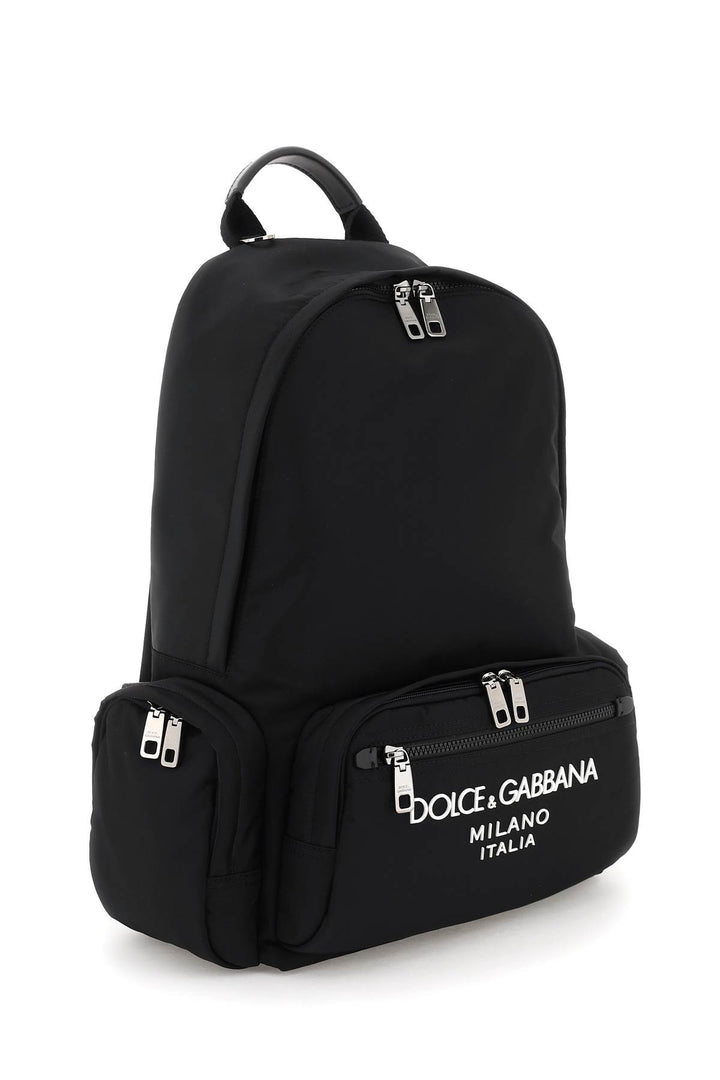 Nylon Backpack With Logo - Dolce & Gabbana - Men