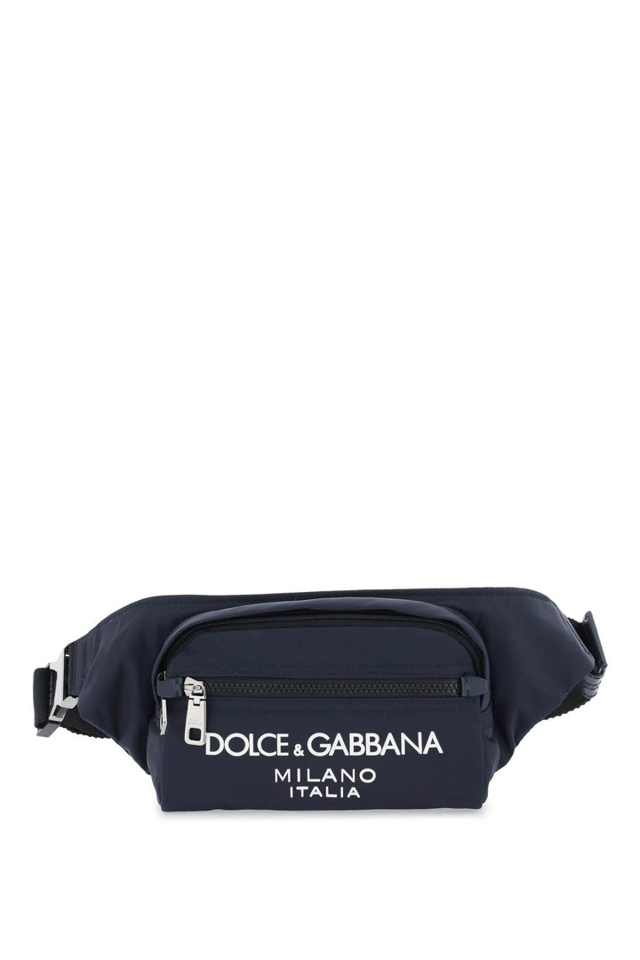 Nylon Beltpack Bag With Logo - Dolce & Gabbana - Men