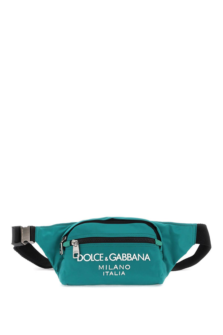 Nylon Beltpack Bag With Logo - Dolce & Gabbana - Men