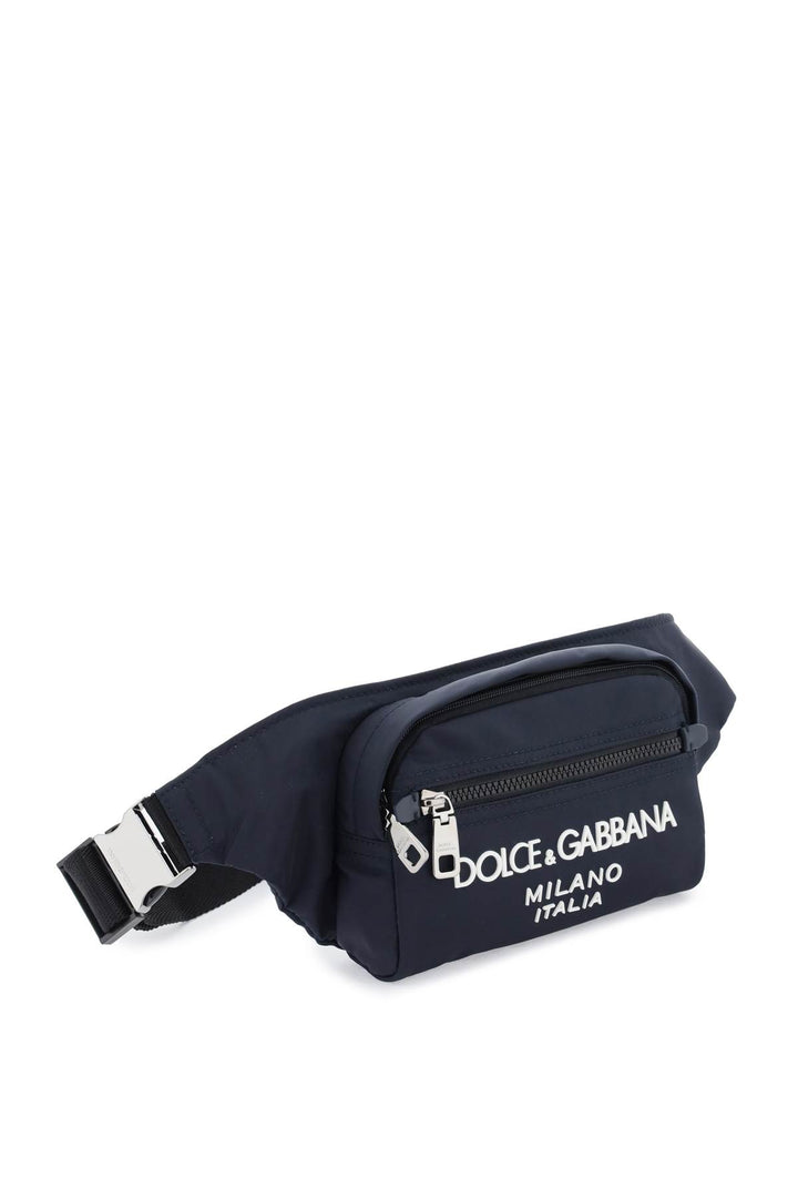 Nylon Beltpack Bag With Logo - Dolce & Gabbana - Men