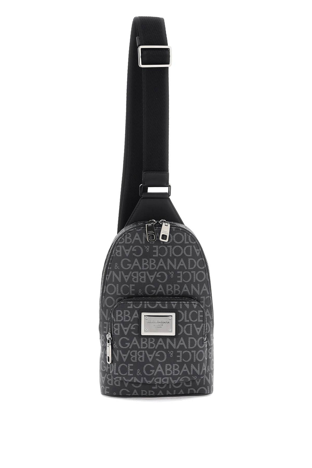 Crossbody Beltpack With All Over Logo - Dolce & Gabbana - Men