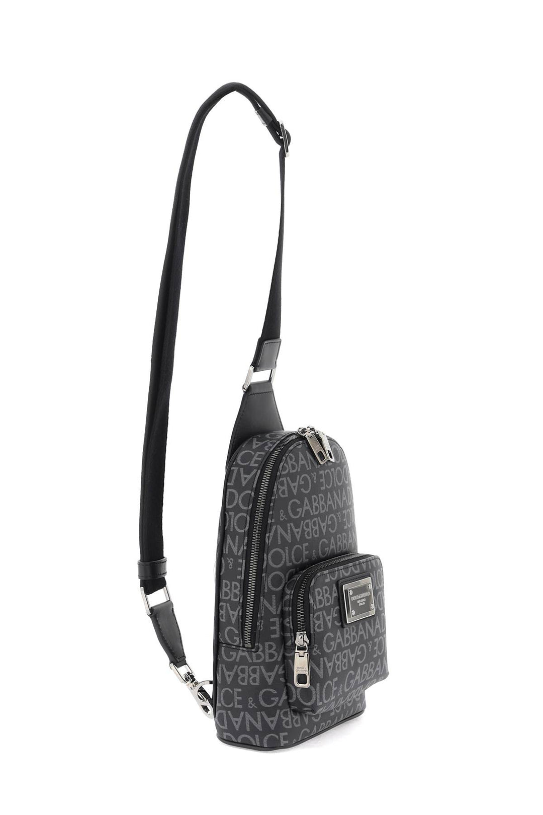 Crossbody Beltpack With All Over Logo - Dolce & Gabbana - Men