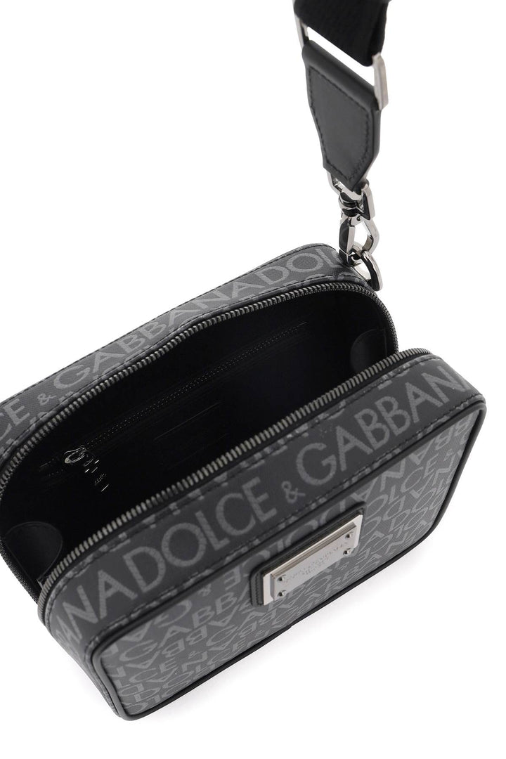 Coated Jacquard Messenger Bag - Dolce & Gabbana - Men