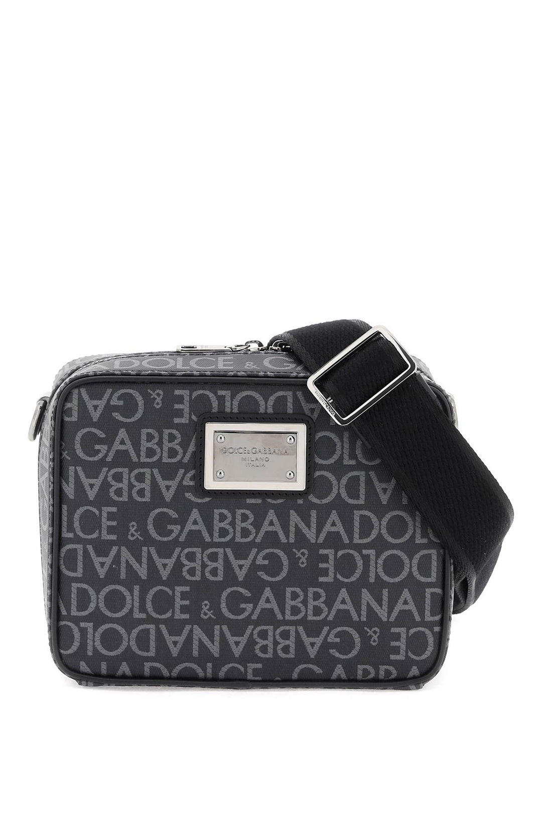 Coated Jacquard Messenger Bag - Dolce & Gabbana - Men