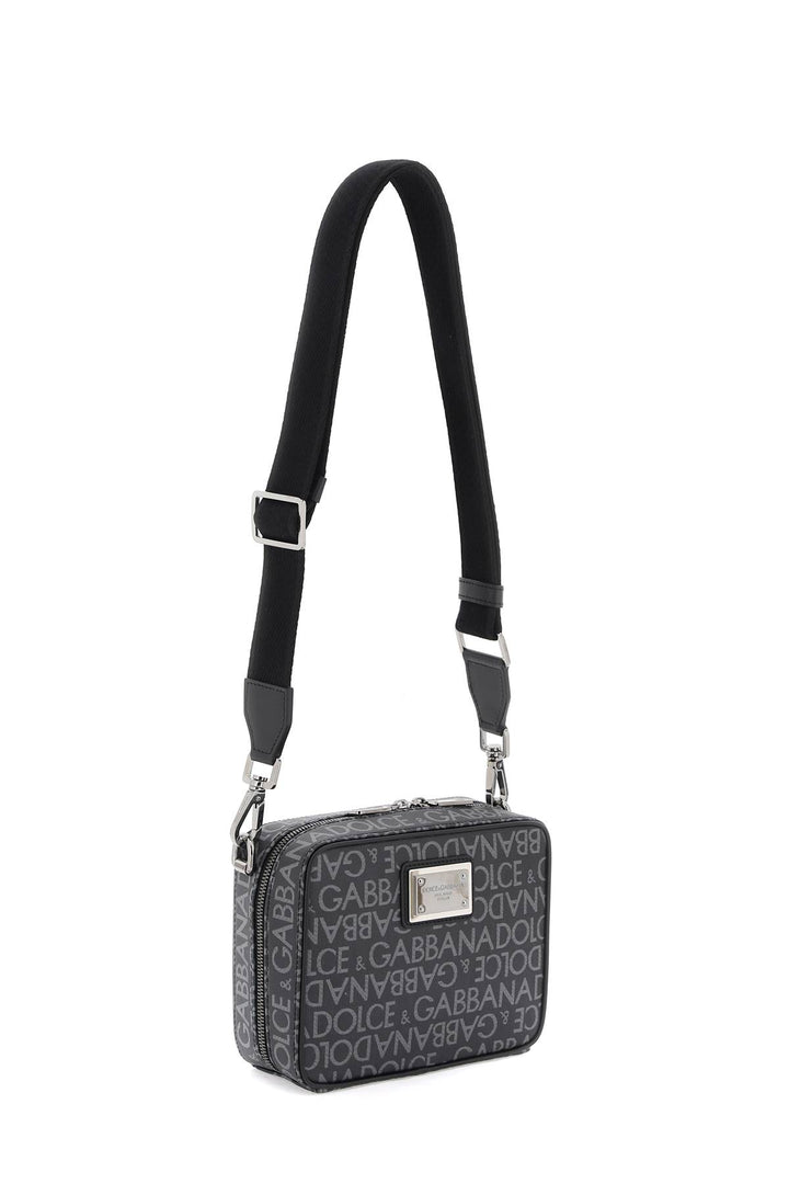 Coated Jacquard Messenger Bag - Dolce & Gabbana - Men