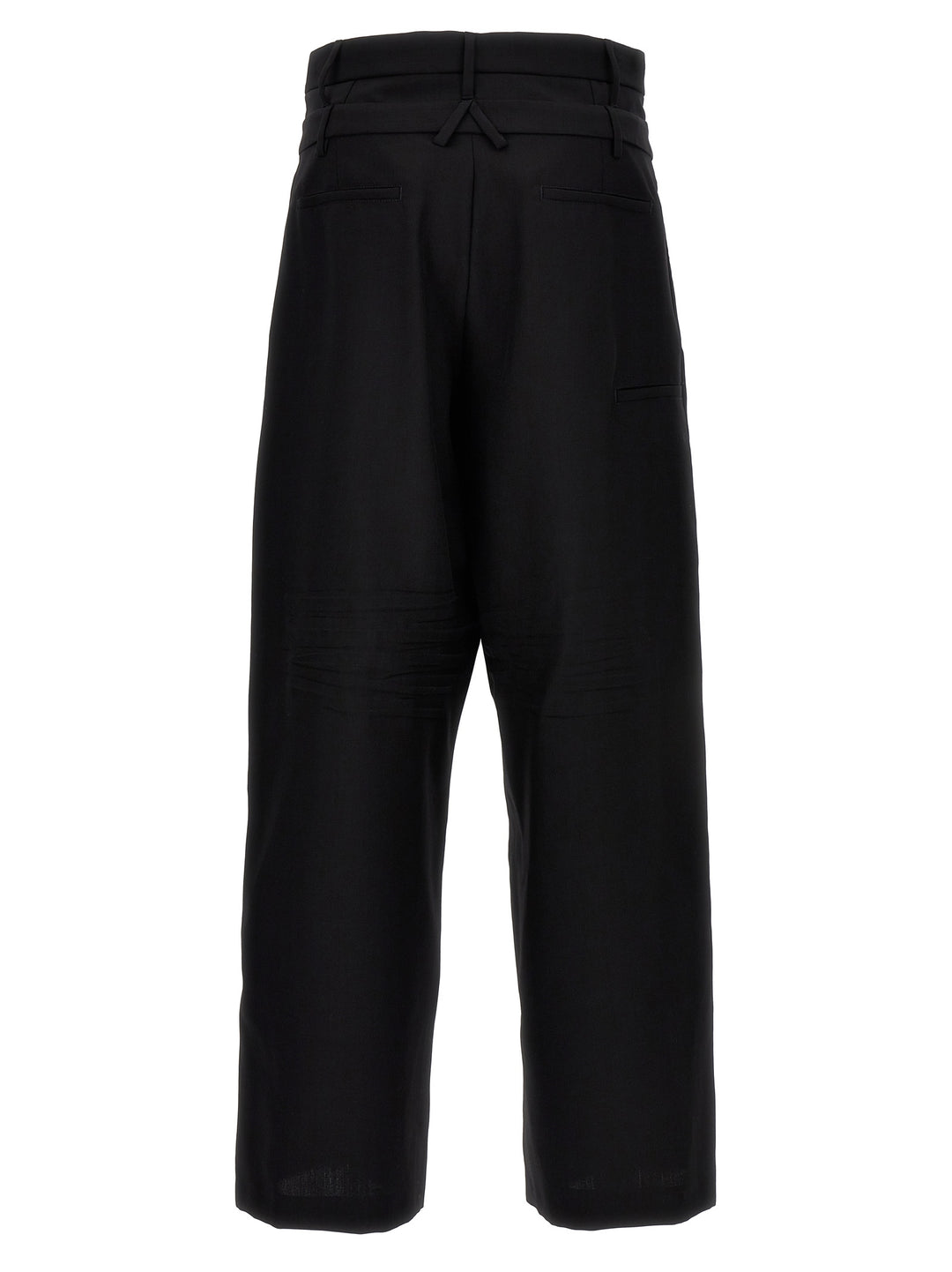 Double Belted Pants Black