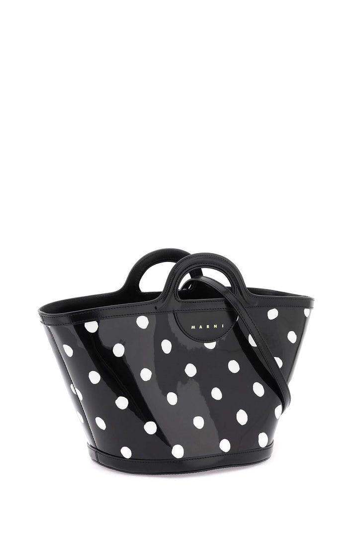 Patent Leather Tropicalia Bucket Bag With Polka Dot Pattern - Marni - Women