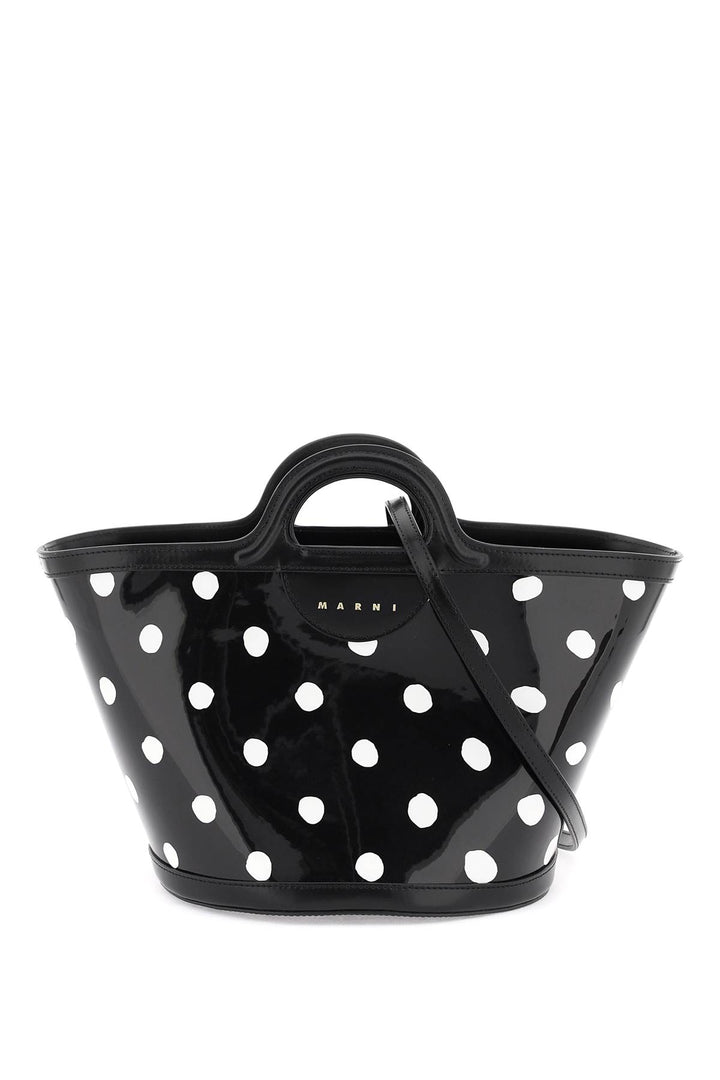 Patent Leather Tropicalia Bucket Bag With Polka Dot Pattern - Marni - Women