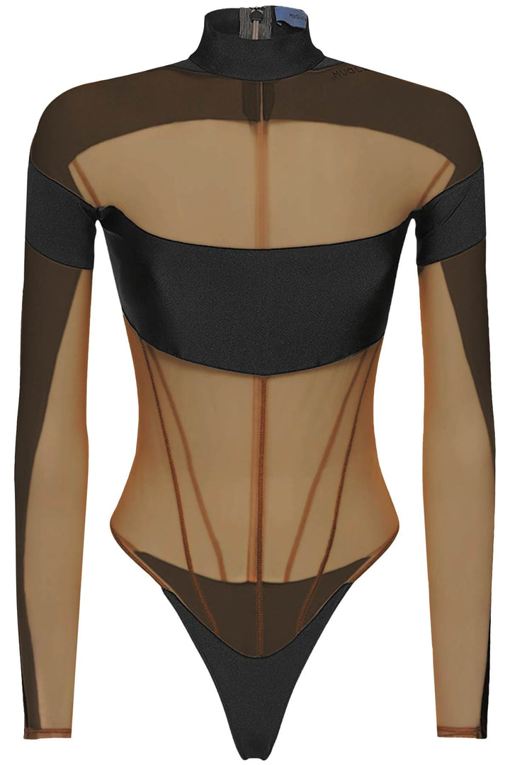 Long Sleeve Illusion Bodysuit - Mugler - Women